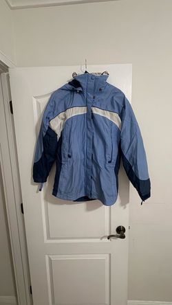 Blue Winter Jacket with Hood