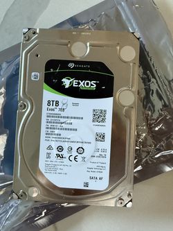 Seagate 8TB EXOS SATA drive