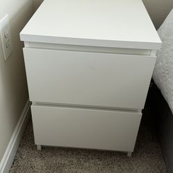 IKEA 2 STORKLINTA Nightstand, white/with 2 drawers, 19 5/8x18 7/8×20 718