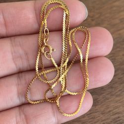 14k Italy Gold Chain Necklace