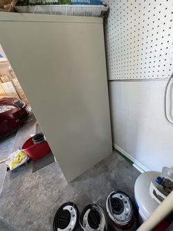 Metal file cabinets