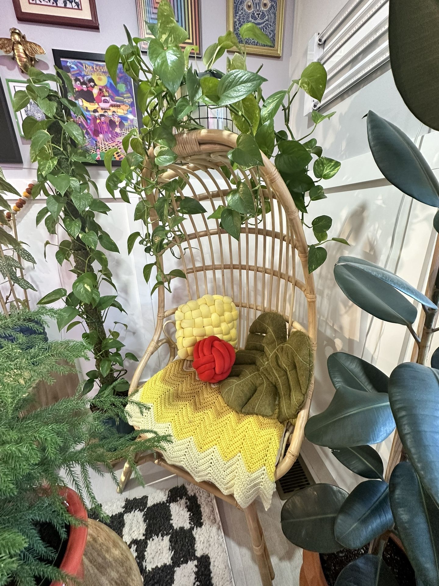 Bamboo Rattan Egg Chair