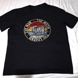 MEN T SHIRT TONY THE LEGEND XL 
