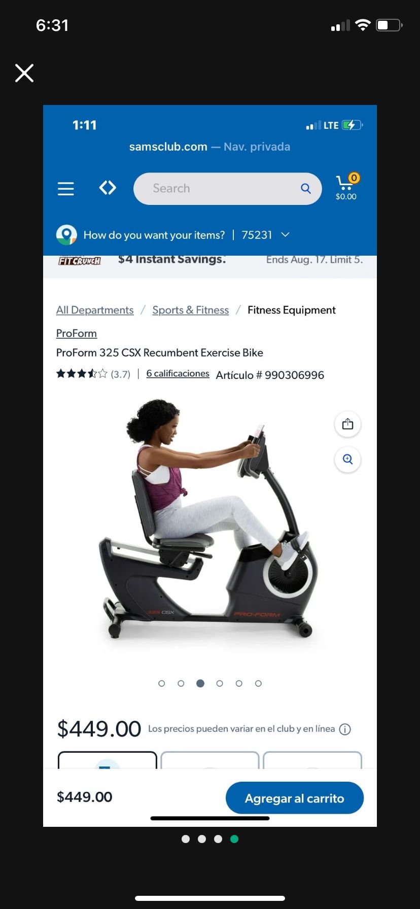 Exercise Bike Pro Form