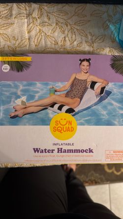 Sun Squad Inflatable Water Hammock Pool Float