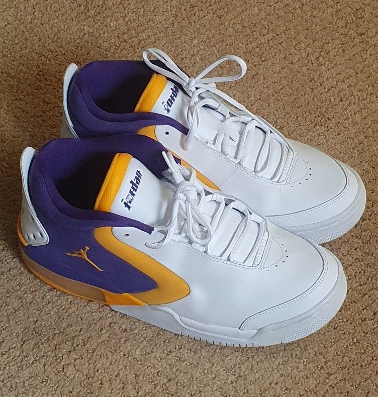Nike Air Jordan Big Fund Lakers 23 Basketball Shoes Men's Size 10.5