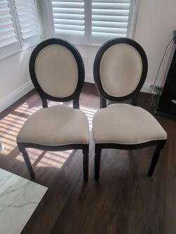 Two accent chairs