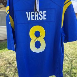 Jared Verse Autographed Rams jersey