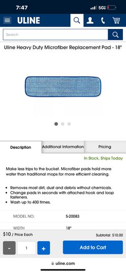 Rubbermaid Commercial 18” Mop/dusters