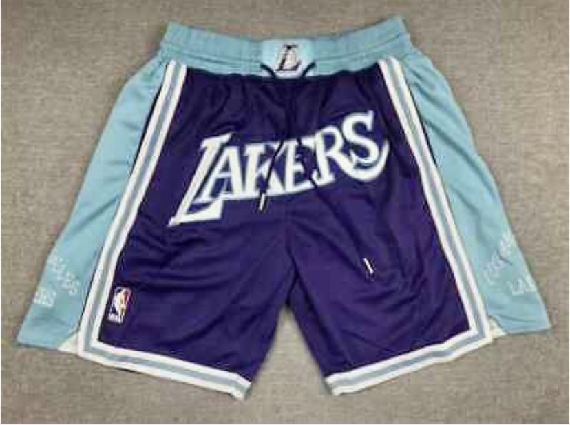Lakers City Night Purple & Blue Shorts (New With Tags) 