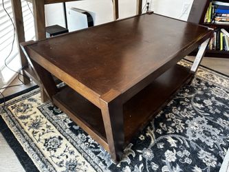 Solid Wood Coffee Table With Light Wear