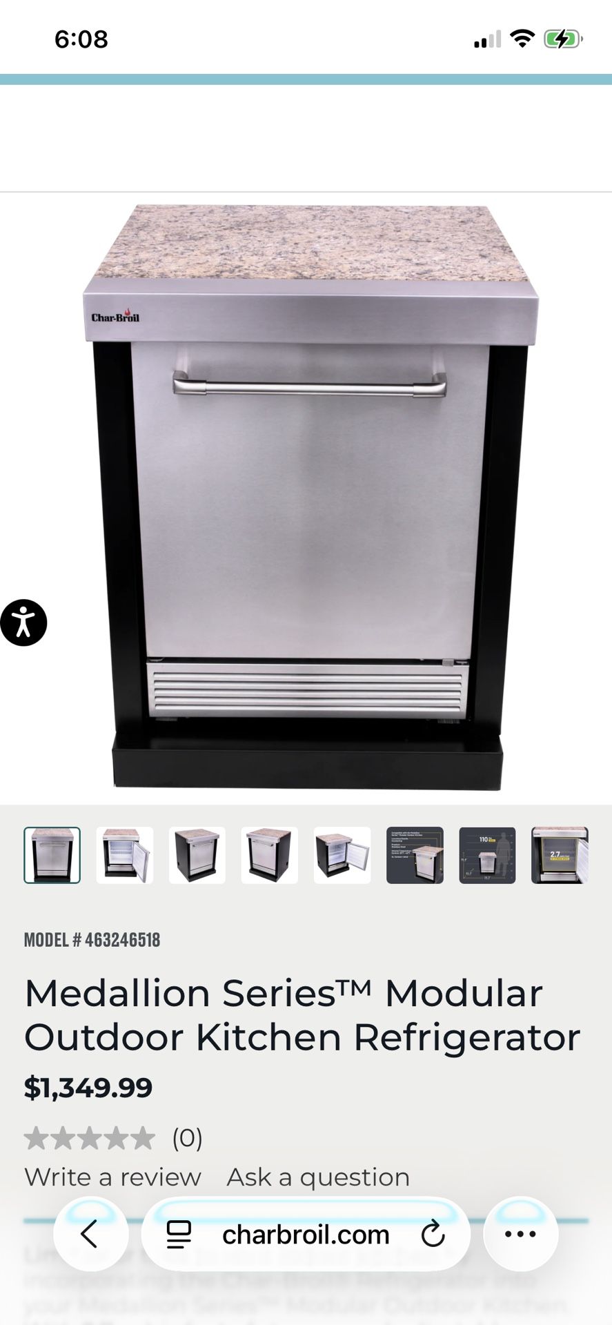 Medallion Outdoor Kitchen Refrigerator