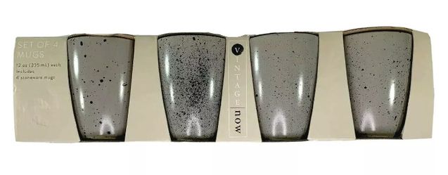 Stoneware Set Stoneware Coffee Cup Set of 4 Coastal Mugs
