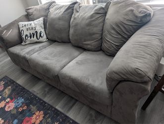 Grey sofas
