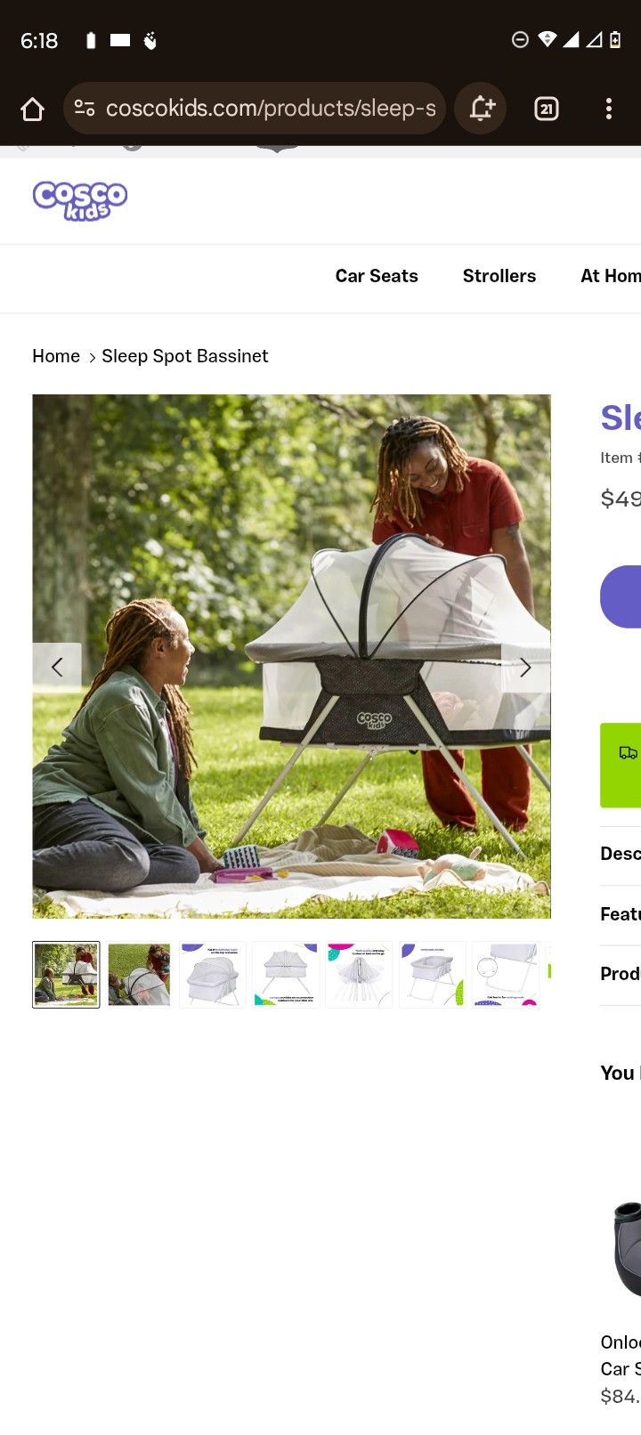Cosco Sleep Spot Bassinet