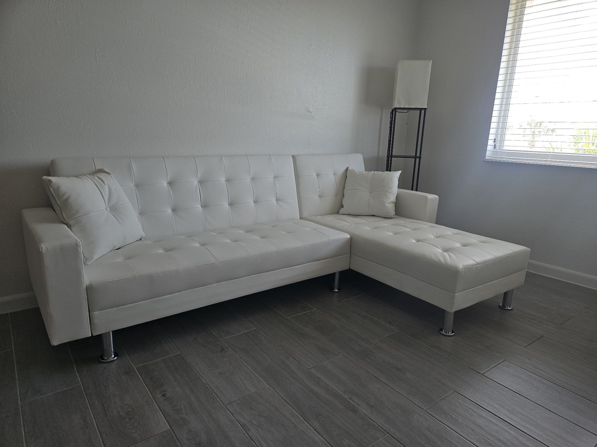 SECTIONAL in π€ ALL WHITE π€