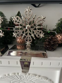 Snowflake Stocking Holder Set Of 2