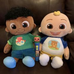 CoComelon PLush Toys Large And Toy Microphone