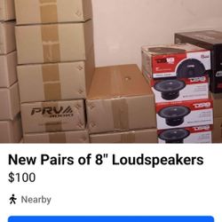 New 8" Loudspeakers 