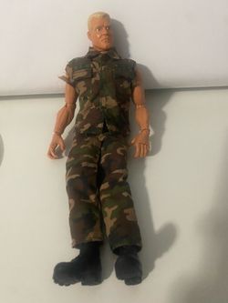 vintage 12-inch G.I. Joe military action figure produced by Hasbro