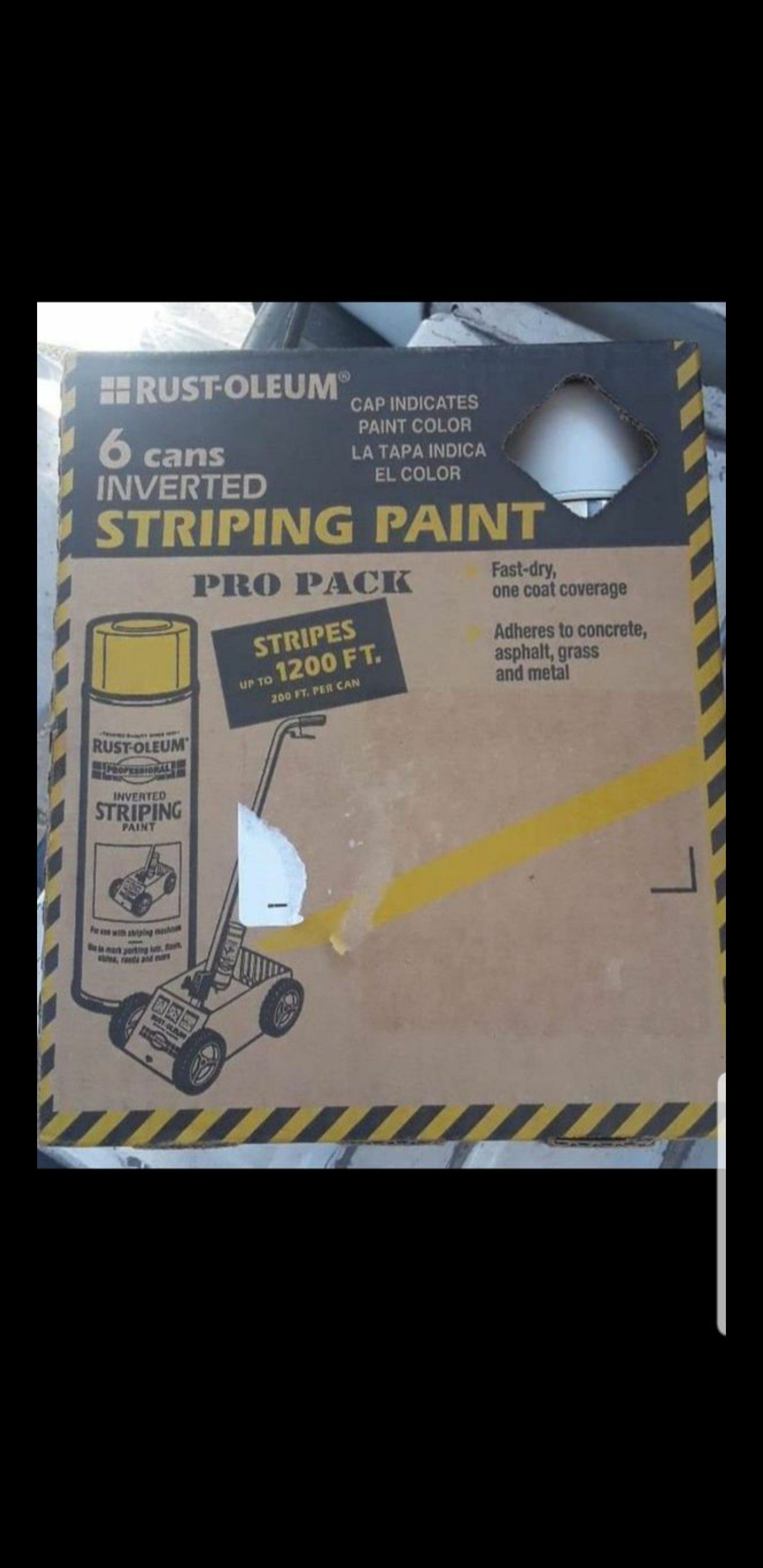 New Rust-Oleum Striping Paint -6Cans ☆Pick up only☆