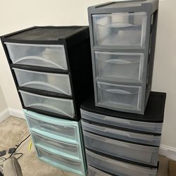 Four Total Storage Drawers For Sale- MUST GO!!