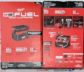 Milwaukee M18 Fuel Packout 2.5 Gallon Wet/Dry Vacuum. Tool Only. Model #0970-20