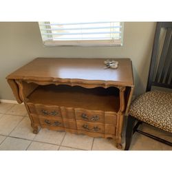 Real Wood Antique Tea Cart