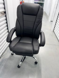 Heat and Massage Reclining Ergonomic Office Chair with Footrest