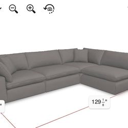 Gray Modular Couch