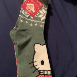 Hello Kitty Christmas 3 Socks 