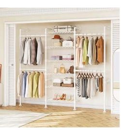 Extendable  wall mounted closet white new