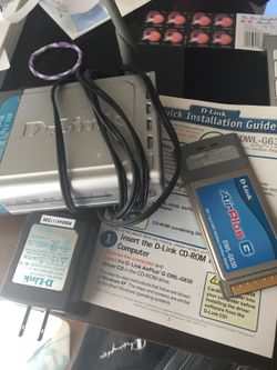 D-link DI-524 wireless router w/ air plus G adapter
