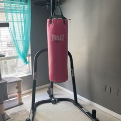 Punching Bag Stand with Speed Bag