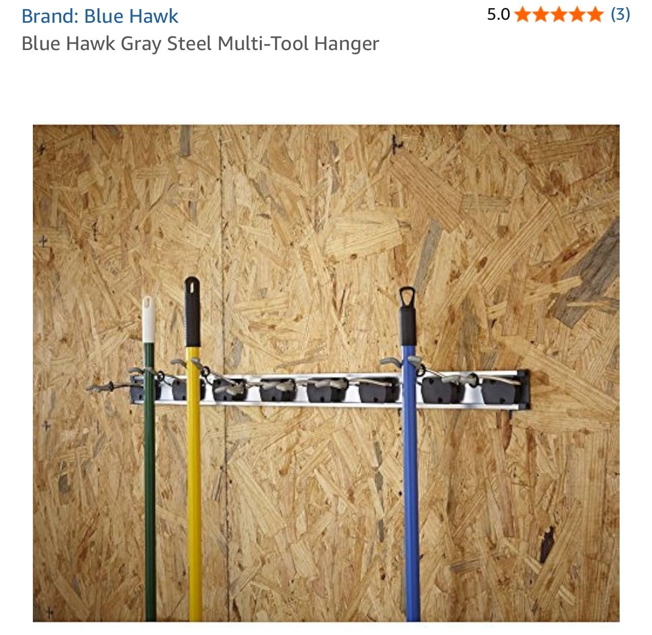 Blue Hawk Gray Steel Multi-Tool Hanger