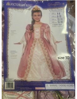 Victorian Rose Girls Princess Costume Size 10