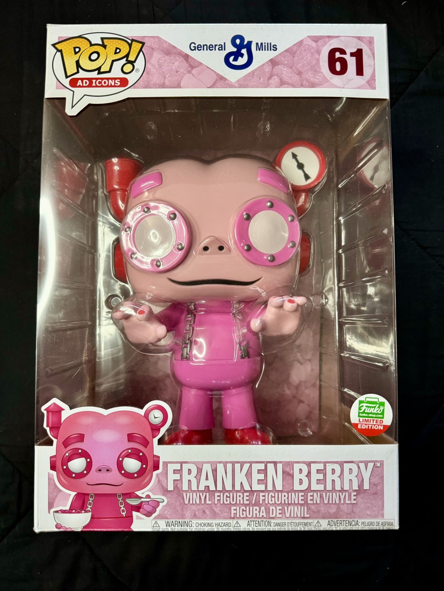 Funko POP! Ad Icons General Mills #61 Franken Berry 10" Limited Edition