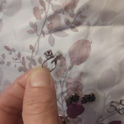 Red Ruby Earrings Sterling Silver