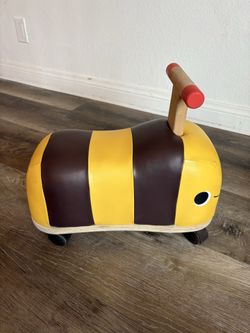 B. toys Wooden Bee Ride-On - Boom Buggy: Toddler Push Toy Bumble Bee