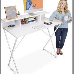 Standing Desk with Shelf & Storage (New)