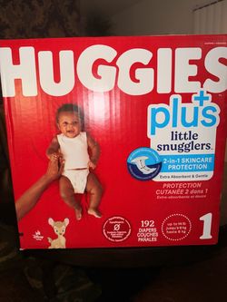 Huggies Plus Little Snugglers Size 1 Diapers 192 Count