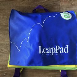LeapPad Educational System With 10 Books Some New, Cartridges & Backpack Caring Case