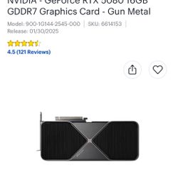 Nvidia RTX 5080 FE Founder’s Edition 