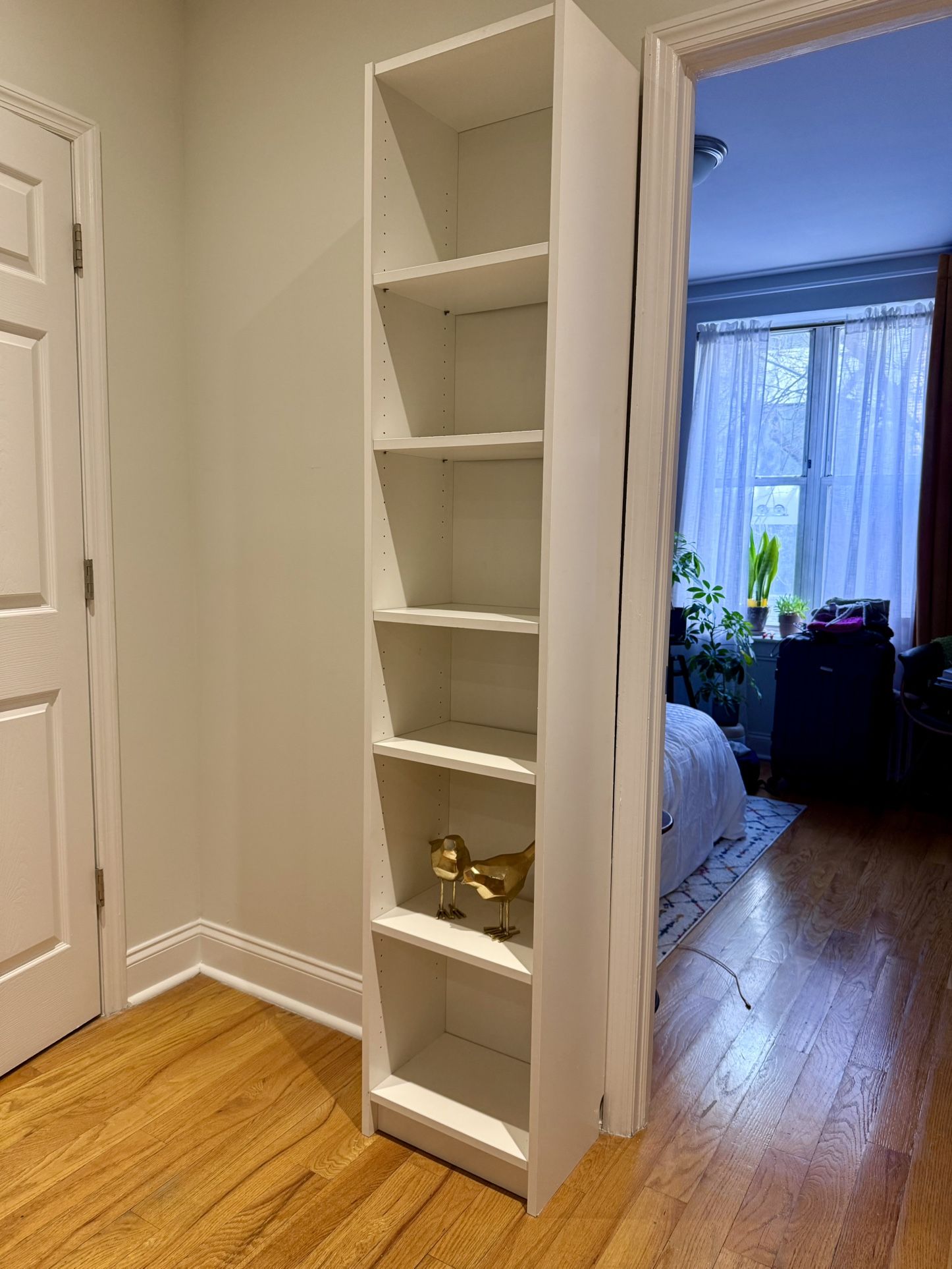 Tall White Bookcase