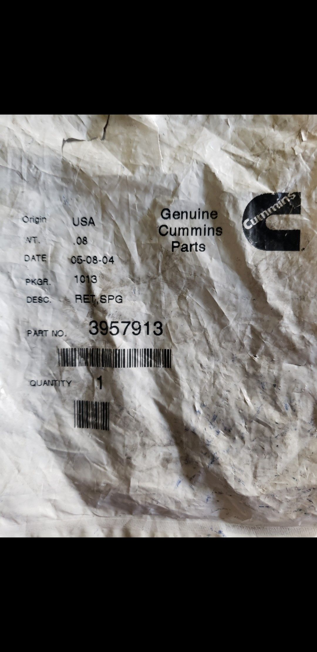 GENUINE CUMMINS PARTS.10 of #3957913.new.never use.