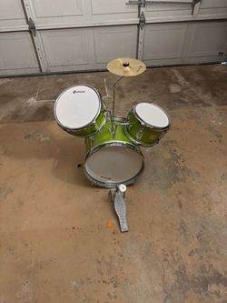 Vangoa Kids Drum Set Green 3-Piece
