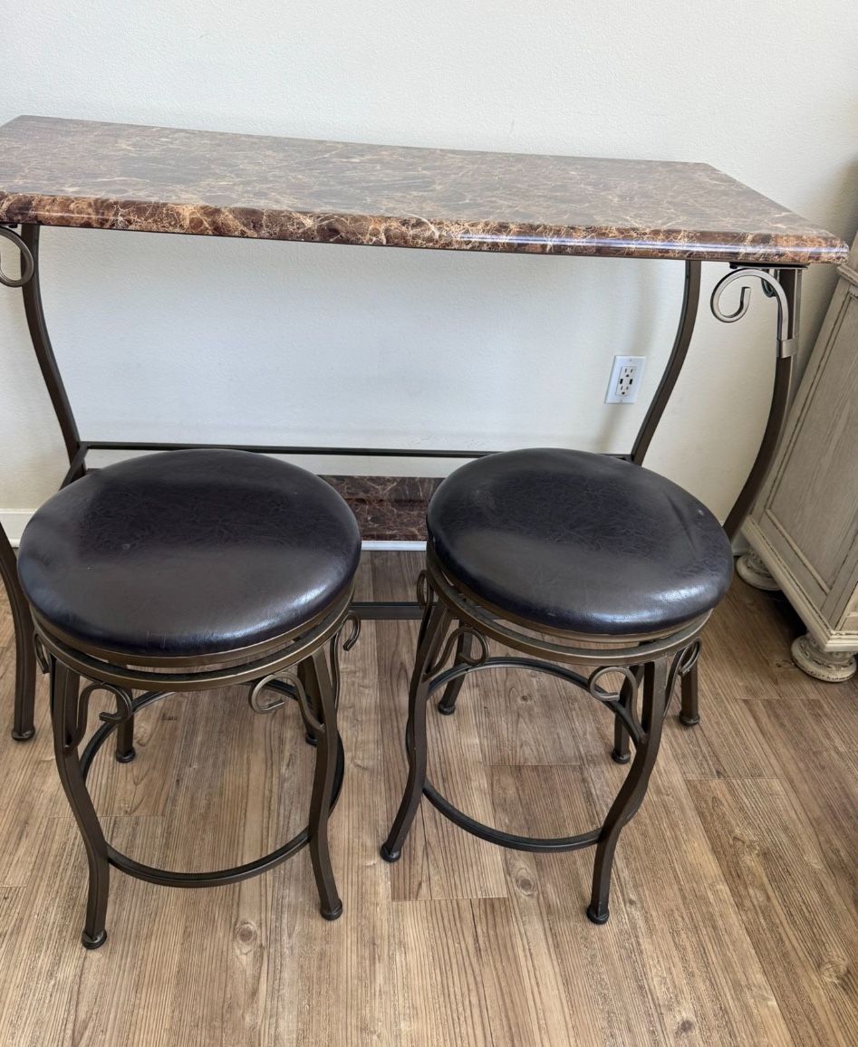 Table and chairs