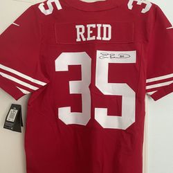 Eric Reid 49ers #35 Autographed *New With Tags Nike On Field Jersey Size 44 $50 Firm