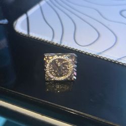 Gold Plated Nugget Ring 