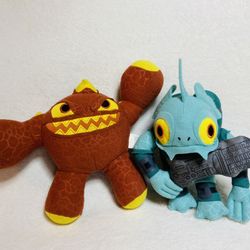 2012 Skylanders Plushes Eruptor + Gill Grunt Plush Toys